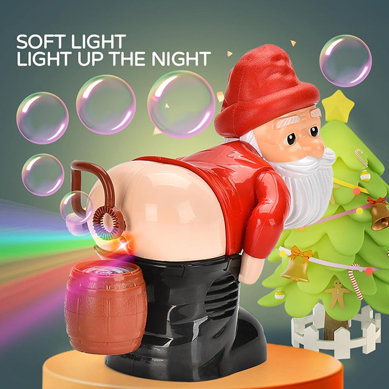 Christmas Sale Funny Santa Bubble Blowing Machine