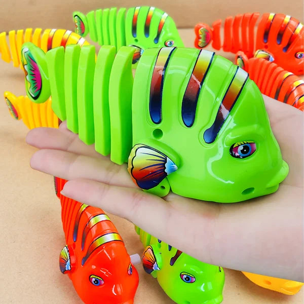 Christmas Promotion 40% OFF Plastic Wind-Up Wiggle Fish Toys