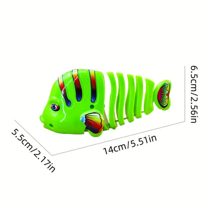 Christmas Promotion 40% OFF Plastic Wind-Up Wiggle Fish Toys