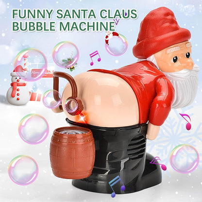 Christmas Sale Funny Santa Bubble Blowing Machine