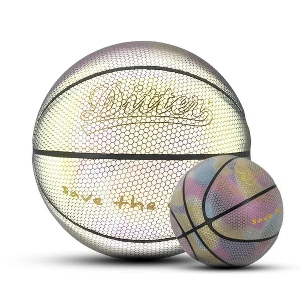 HOLOGRAPHIC REFLECTIVE GLOWING BASKETBALL