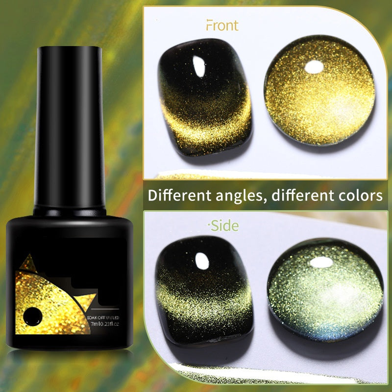 Christmas Gift idea 49%OFF Glitter Rainbow Cat Eye Gel Nail Polish